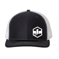 Richardson Adjustable Snapback Cap (Black/White)